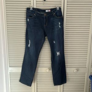 CAbi #3045 Slim Boyfriend Distressed Jeans